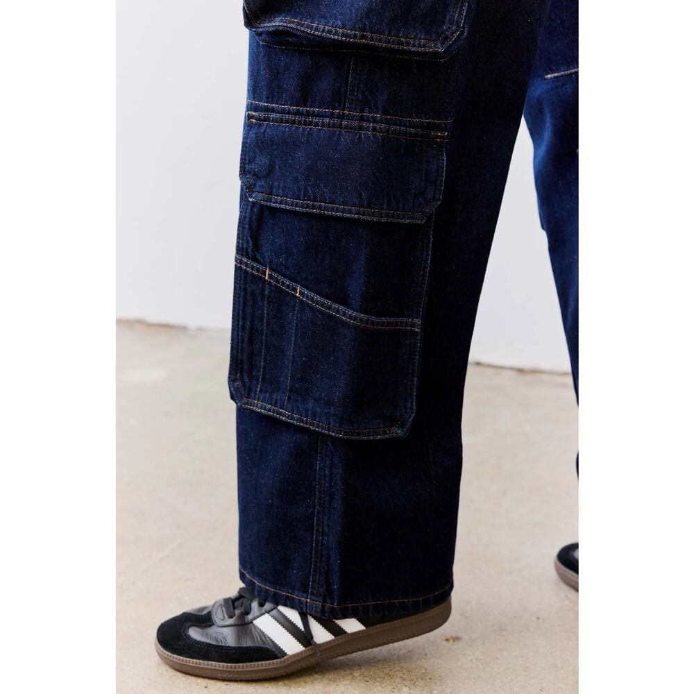 Ruti Off Duty Dark Denim Cargo Jeans - Size 4 - NWT - Picture 9 of 9